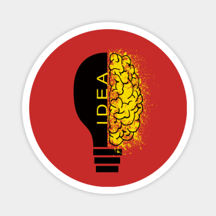 brain searching idea Magnet